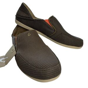 OLUKAI WAIALUA Mesh Shoes Women’s sz 11 Slip on Brown
